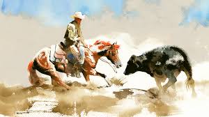 Watercolor Cowboys: Don Weller Paintings
