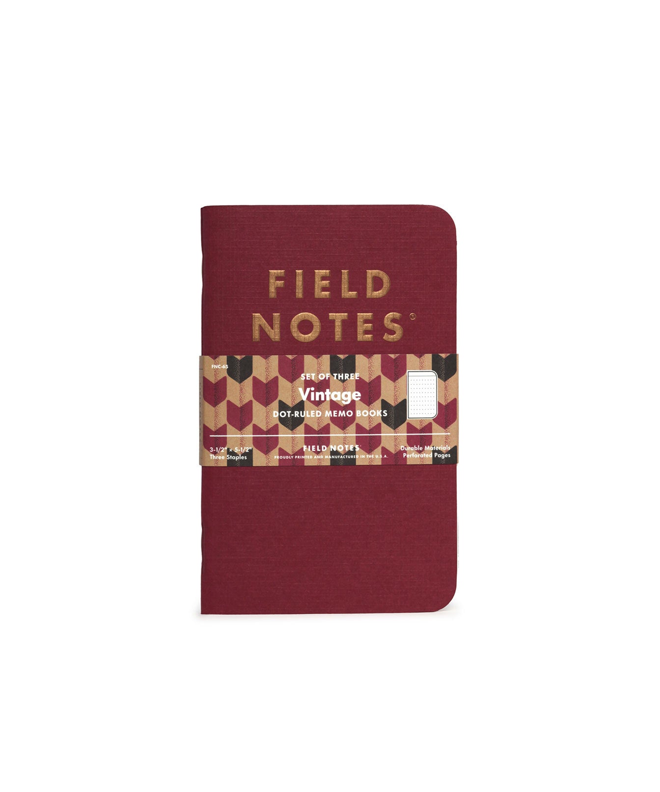 Field Notes "Vintage" Dot-Ruled Memo Books (Set of Three)