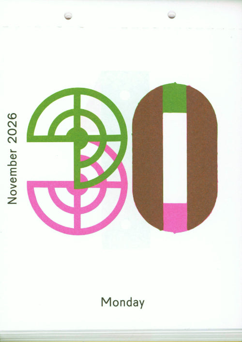 Karel Martens - 2026 Calendar / One Day at a Time