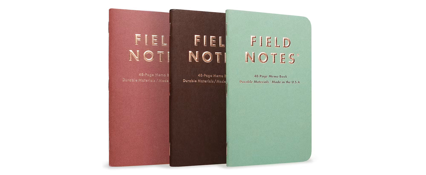 Field Notes : Lucky 48-page Memo Book (3-pack) Ruled