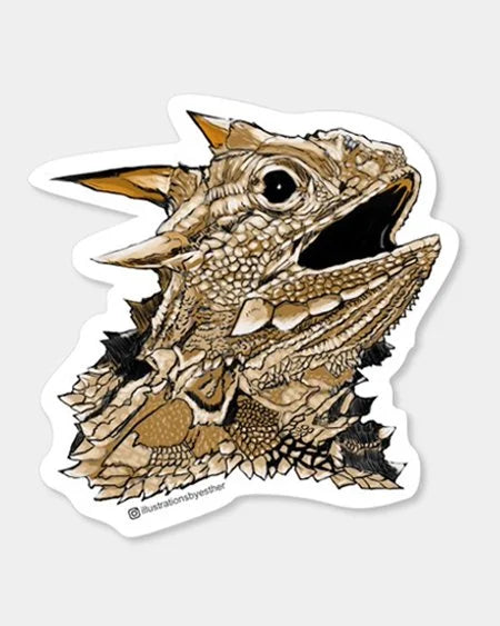 Horned Lizard Sticker