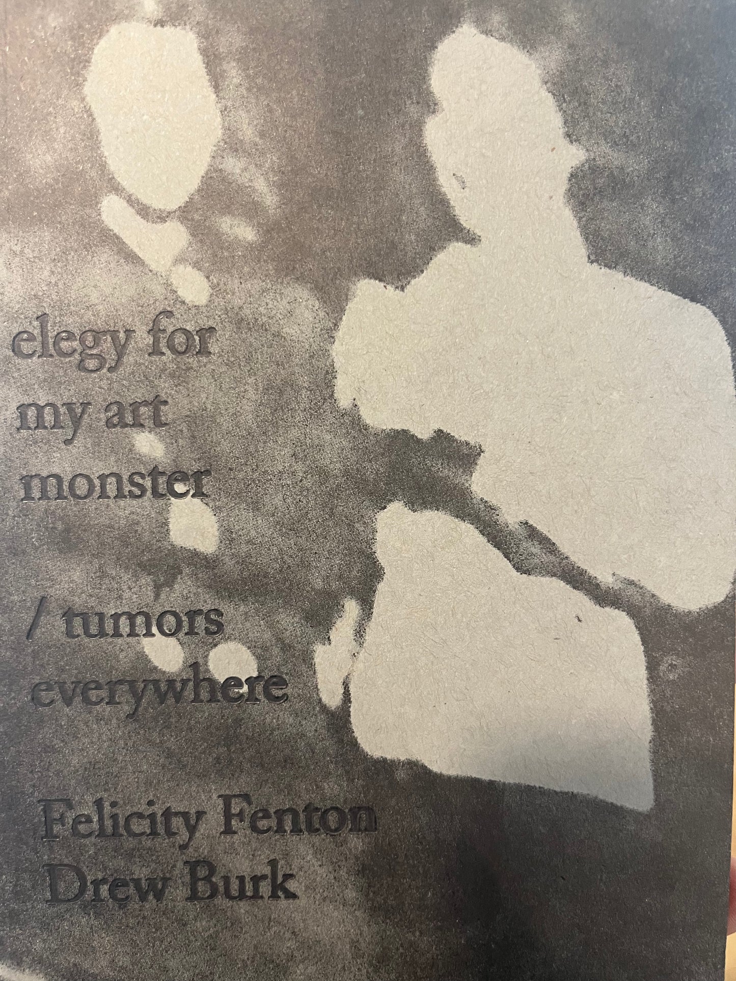 elegy for my art monster / tumors everywhere / Felicity Fenton & Drew Burk