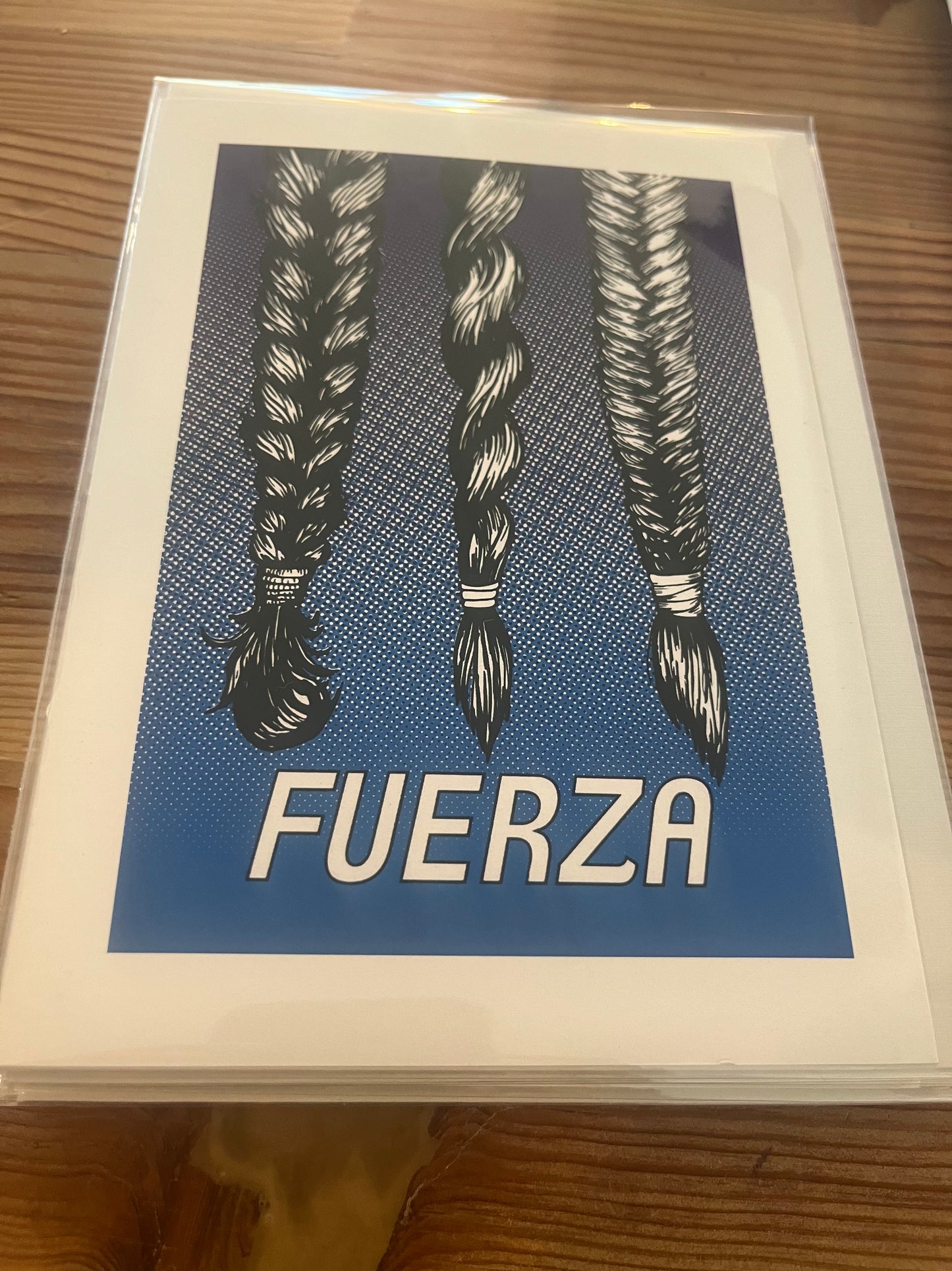 Fuerza - Blank Greeting Card by Alex Jimenez