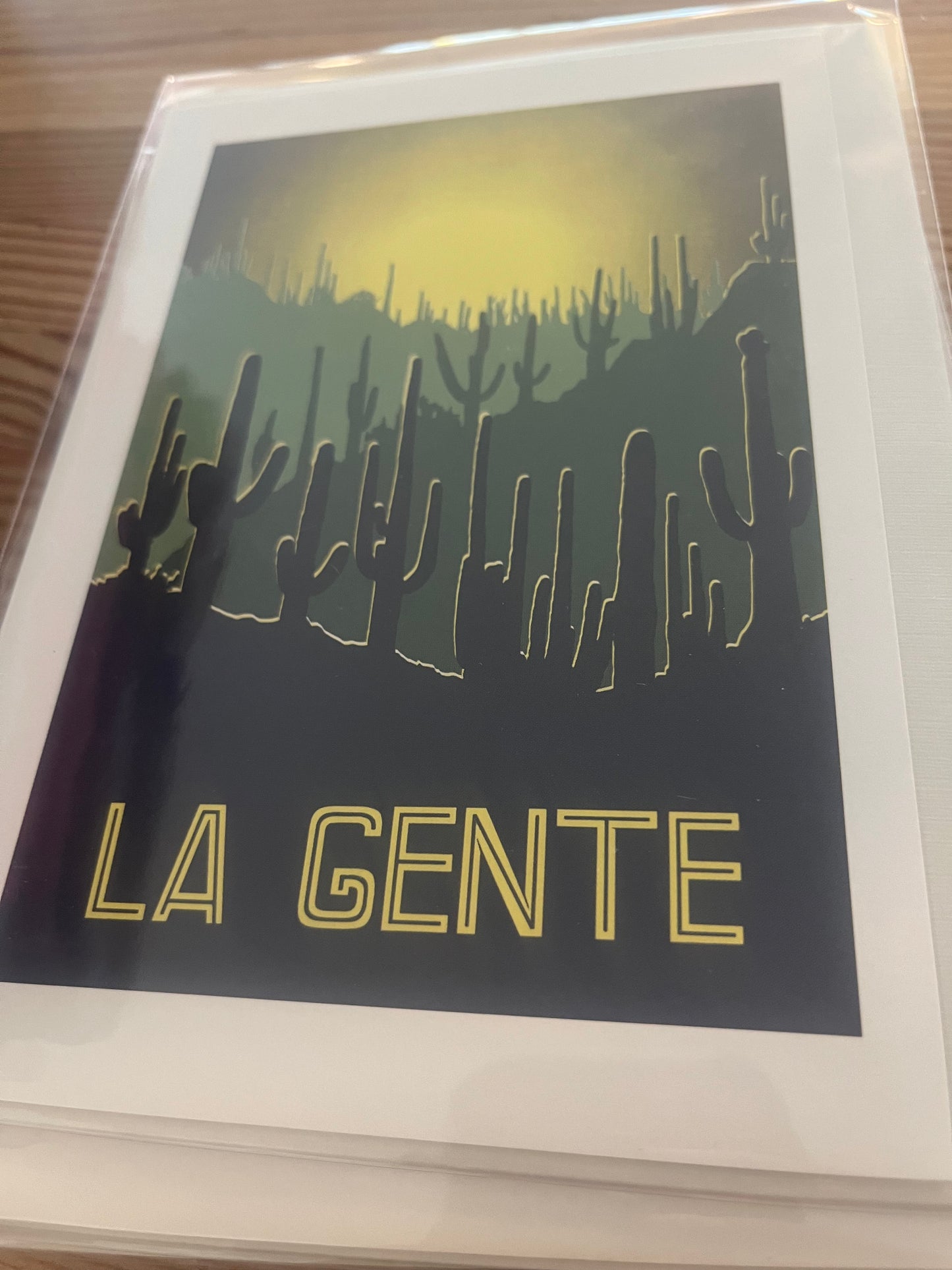 La Gente - Saguaro Blank Greeting Card by Alex! Jimenez