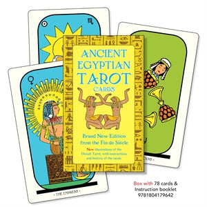 Ancient Egyptian Tarot Card Pack / 78 Cards + Instruction Book by Robert Falconnier and Comte C. de Saint-German