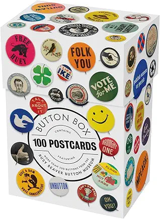 Button Box: 100 Postcards / Busy Beaver Button Museum