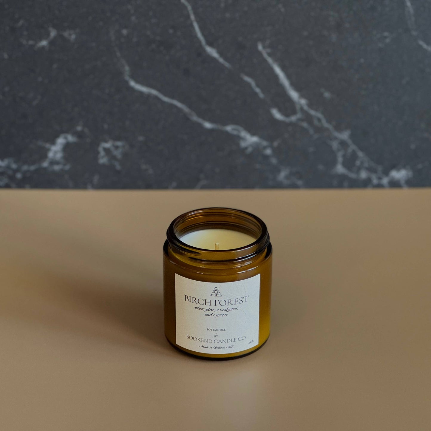 Birch Forest Soy Candle: 8 oz Jar