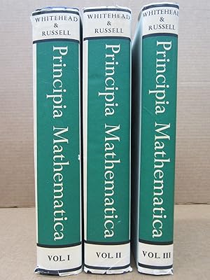 Principia Mathematica: 3 Volume Set (Second Edition) / Whitehead, Alfred North; Russell, Bertrand