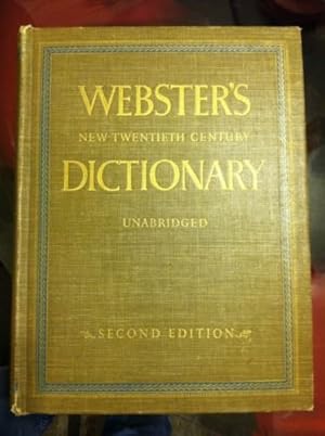 Webster's New Twentieth Century Dictionary: Second Edition Unabridged
