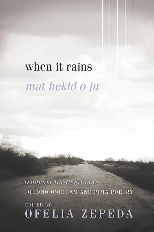 When It Rains: Tohono O'odham and Pima Poetry (Volume 7) (Sun Tracks) (NEW) / by Ofelia Zepeda